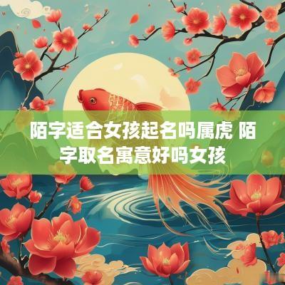 陌字适合女孩起名吗属虎 陌字取名寓意好吗女孩
