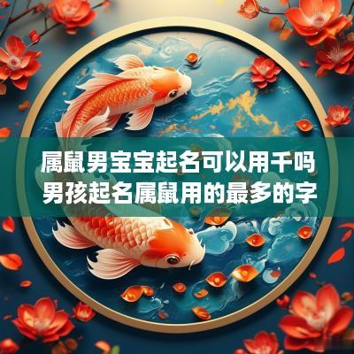 属鼠男宝宝起名可以用千吗 男孩起名属鼠用的最多的字