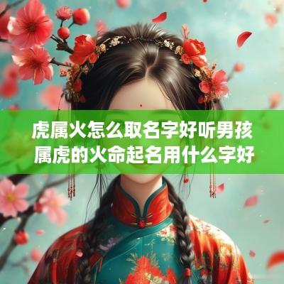 虎属火怎么取名字好听男孩 属虎的火命起名用什么字好