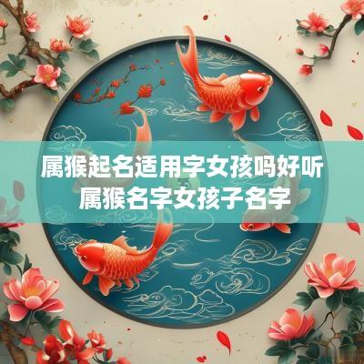 属猴起名适用字女孩吗好听 属猴名字女孩子名字