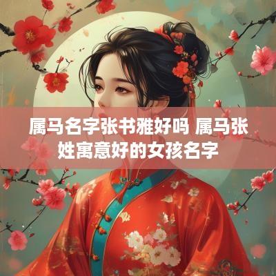 属马名字张书雅好吗 属马张姓寓意好的女孩名字
