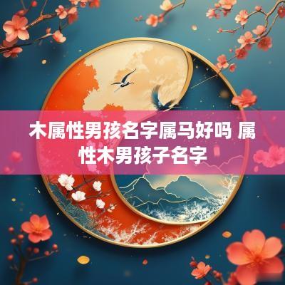 木属性男孩名字属马好吗 属性木男孩子名字