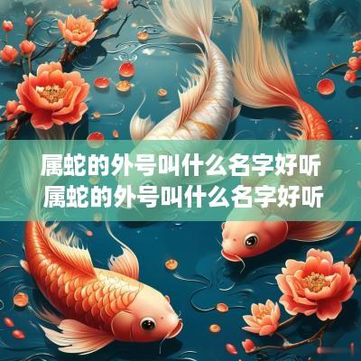 属蛇的外号叫什么名字好听 属蛇的外号叫什么名字好听点