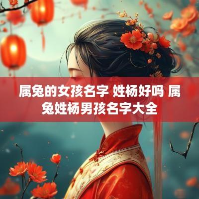 属兔的女孩名字 姓杨好吗 属兔姓杨男孩名字大全