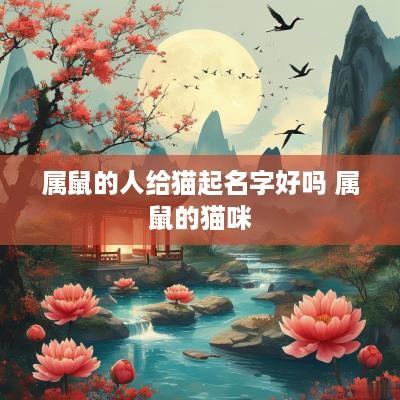 属鼠的人给猫起名字好吗 属鼠的猫咪