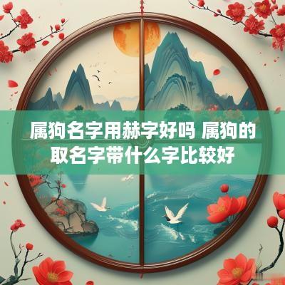 属狗名字用赫字好吗 属狗的取名字带什么字比较好