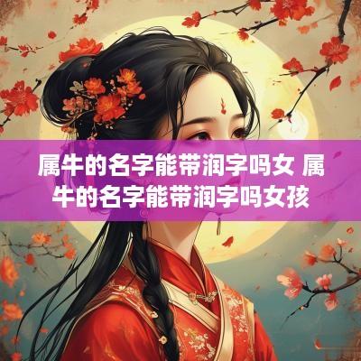属牛的名字能带润字吗女 属牛的名字能带润字吗女孩