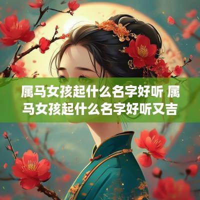 属马女孩起什么名字好听 属马女孩起什么名字好听又吉祥