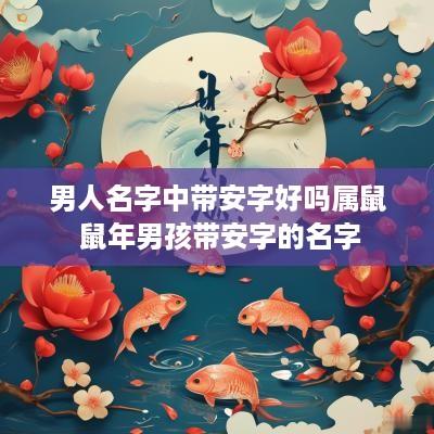 男人名字中带安字好吗属鼠 蛇年男孩带安字的名字