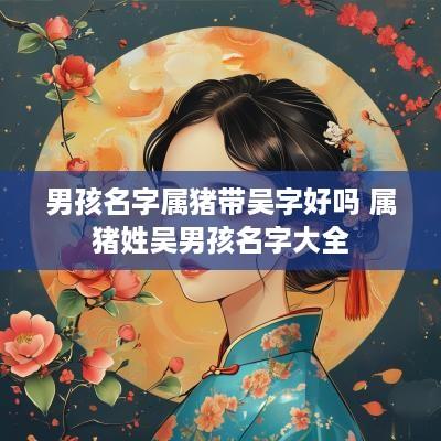 男孩名字属猪带吴字好吗 属猪姓吴男孩名字大全