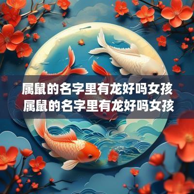 属鼠的名字里有龙好吗女孩 属鼠的名字里有龙好吗女孩子