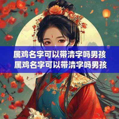 属鸡名字可以带清字吗男孩 属鸡名字可以带清字吗男孩怎么取