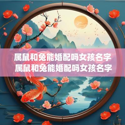 属鼠和兔能婚配吗女孩名字 属鼠和兔能婚配吗女孩名字怎么取