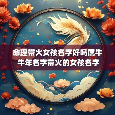 命理带火女孩名字好吗属牛 蛇年名字带火的女孩名字