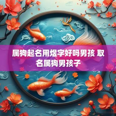 属狗起名用煜字好吗男孩 取名属狗男孩子