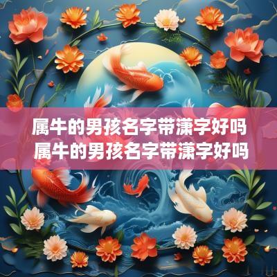 属牛的男孩名字带潇字好吗 属牛的男孩名字带潇字好吗