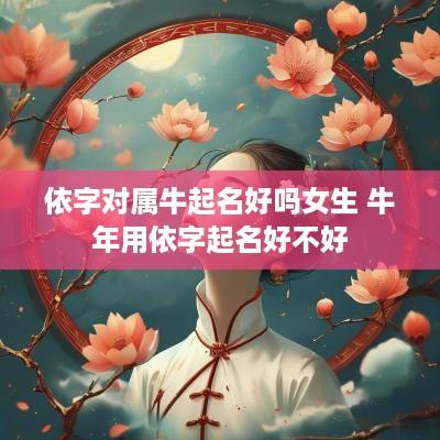 依字对属牛起名好吗女生 蛇年用依字起名好不好