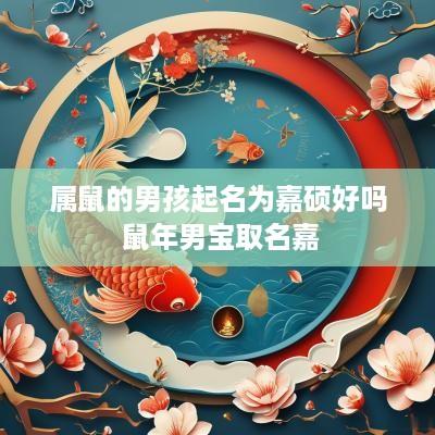 属鼠的男孩起名为嘉硕好吗 蛇年男宝取名嘉