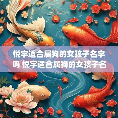 悦字适合属狗的女孩子名字吗 悦字适合属狗的女孩子名字吗怎么取