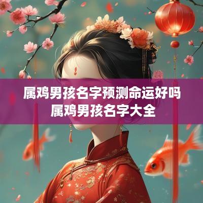 属鸡男孩名字预测命运好吗 属鸡男孩名字大全