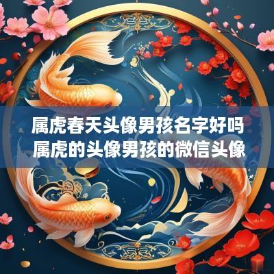 属虎春天头像男孩名字好吗 属虎的头像男孩的微信头像