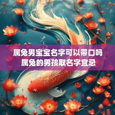 属兔男宝宝名字可以带口吗 属兔的男孩取名字宜忌
