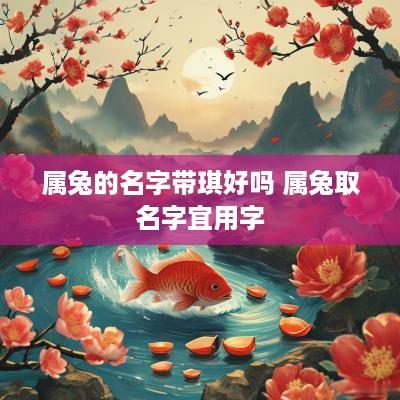 属兔的名字带琪好吗 属兔取名字宜用字