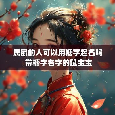 属鼠的人可以用糖字起名吗 带糖字名字的鼠宝宝