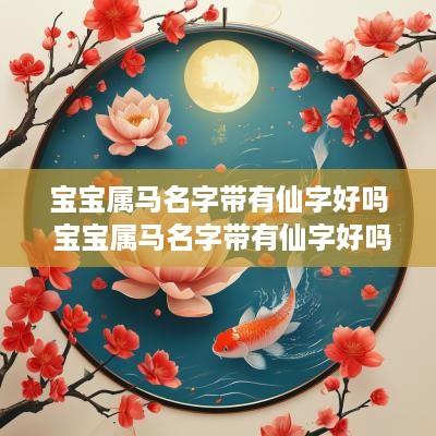 宝宝属马名字带有仙字好吗 宝宝属马名字带有仙字好吗怎么取名