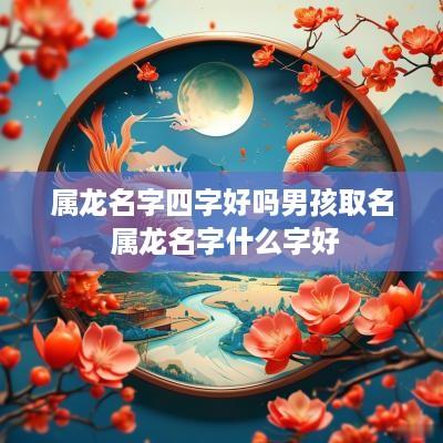 属龙名字四字好吗男孩取名 属龙名字什么字好