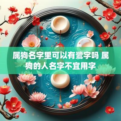 属狗名字里可以有鹭字吗 属狗的人名字不宜用字