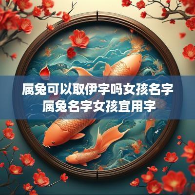 属兔可以取伊字吗女孩名字 属兔名字女孩宜用字
