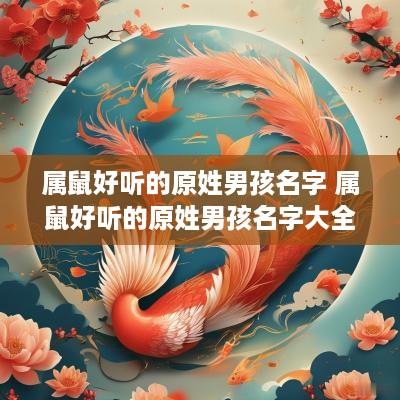 属鼠好听的原姓男孩名字 属鼠好听的原姓男孩名字大全