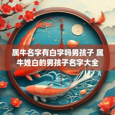 属牛名字有白字吗男孩子 属牛姓白的男孩子名字大全