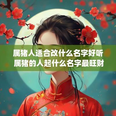 属猪人适合改什么名字好听 属猪的人起什么名字最旺财