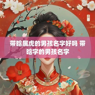带晗属虎的男孩名字好吗 带晗字的男孩名字