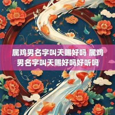 属鸡男名字叫天赐好吗 属鸡男名字叫天赐好吗好听吗