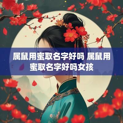 属鼠用蜜取名字好吗 属鼠用蜜取名字好吗女孩