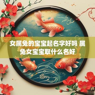 女属兔的宝宝起名字好吗 属兔女宝宝取什么名好