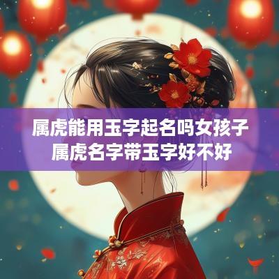 属虎能用玉字起名吗女孩子 属虎名字带玉字好不好