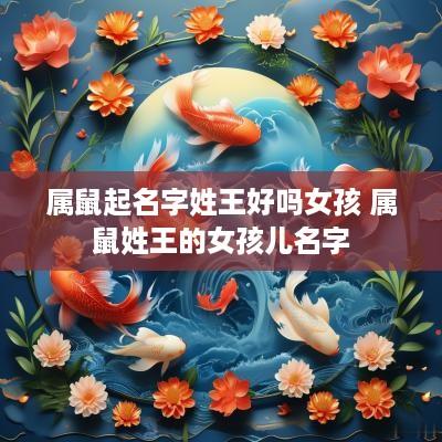 属鼠起名字姓王好吗女孩 属鼠姓王的女孩儿名字