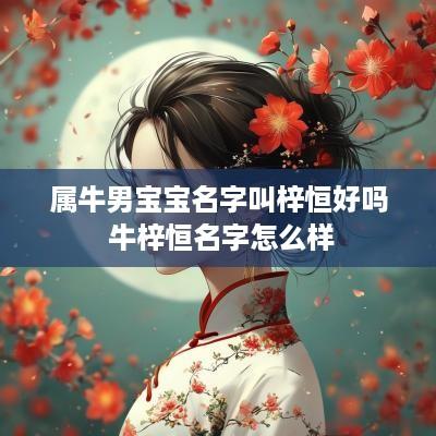 属牛男宝宝名字叫梓恒好吗 牛梓恒名字怎么样