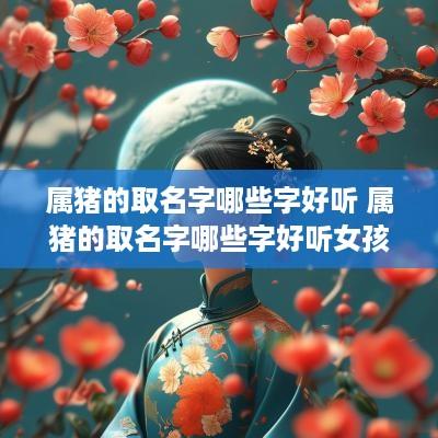 属猪的取名字哪些字好听 属猪的取名字哪些字好听女孩