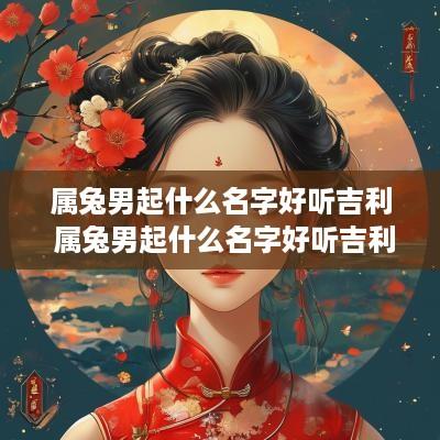 属兔男起什么名字好听吉利 属兔男起什么名字好听吉利呢