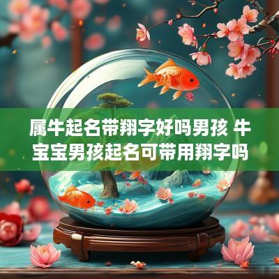 属牛起名带翔字好吗男孩 牛宝宝男孩起名可带用翔字吗