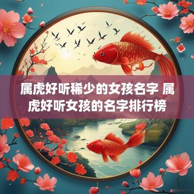 属虎好听稀少的女孩名字 属虎好听女孩的名字排行榜
