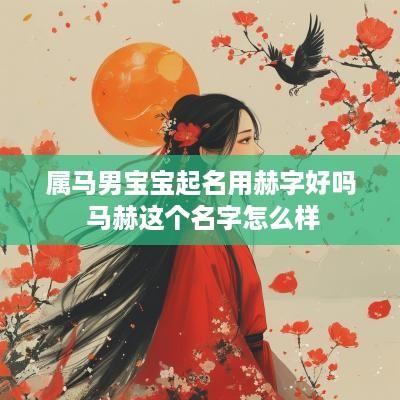 属马男宝宝起名用赫字好吗 马赫这个名字怎么样