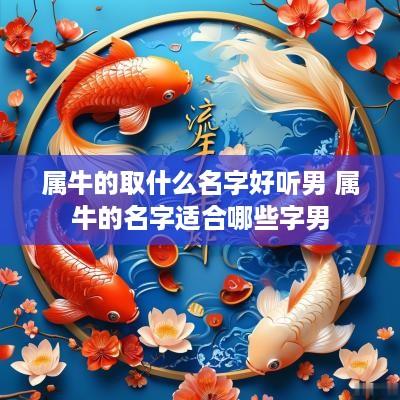 属牛的取什么名字好听男 属牛的名字适合哪些字男
