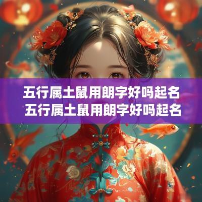 五行属土鼠用朗字好吗起名 五行属土鼠用朗字好吗起名好吗