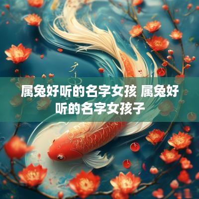 属兔好听的名字女孩 属兔好听的名字女孩子